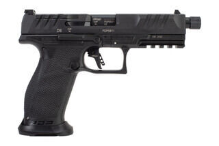 WALTHER PDP PRO SD FULL SIZE features a threaded barrel and optic cut slide